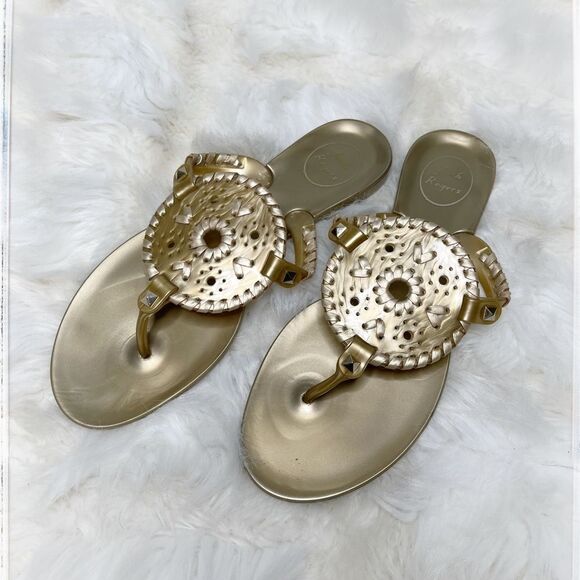 Jack rogers gold sandals - Picture 1 of 5